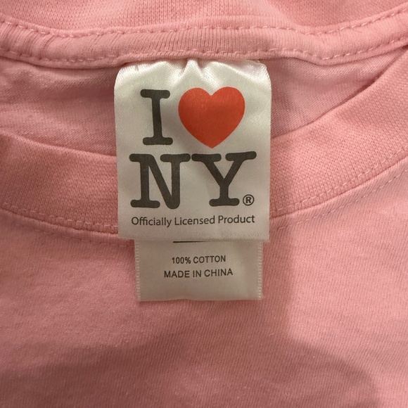 I Love NY Graphic Tee Pink Regular Fit - Picture 5 of 8